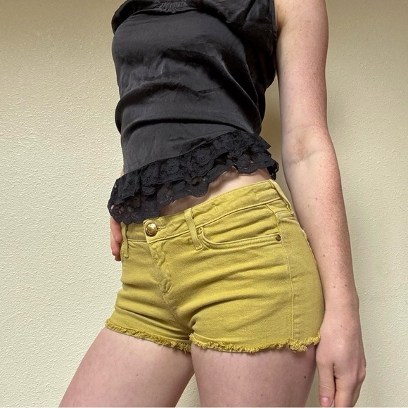 JUICY COUTURE green cutoff micro shorts - Picture 7 of 7